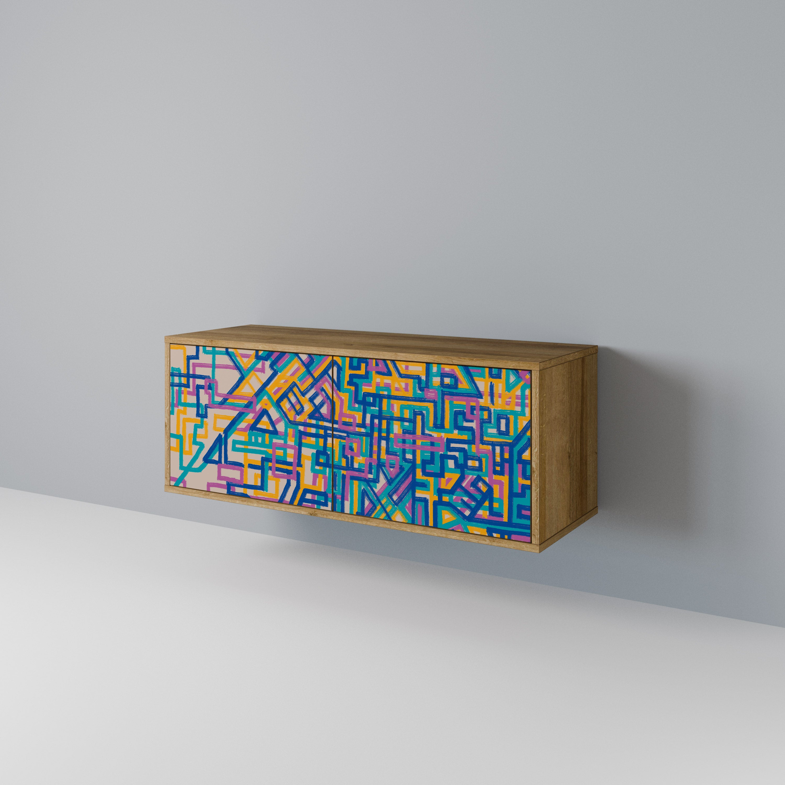 MEMORIES MAP Συμπαγές έπιπλο τηλεόρασης 2-θυρών