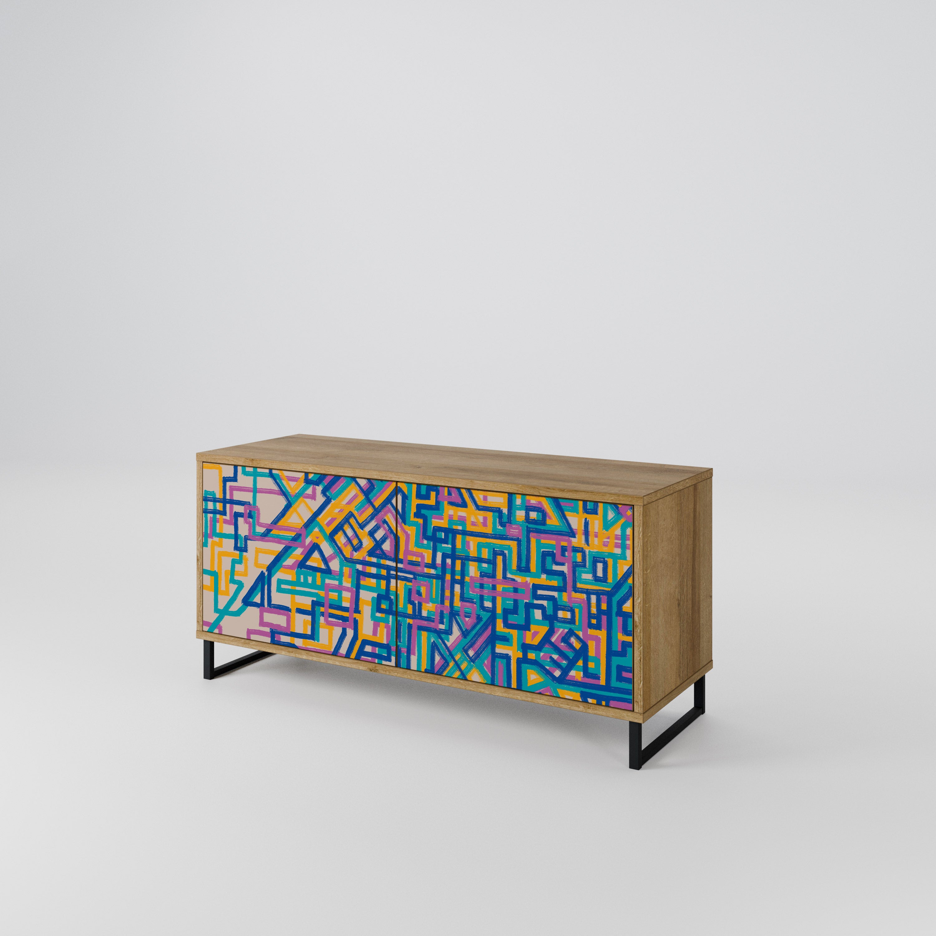 MEMORIES MAP Συμπαγές έπιπλο τηλεόρασης 2-θυρών