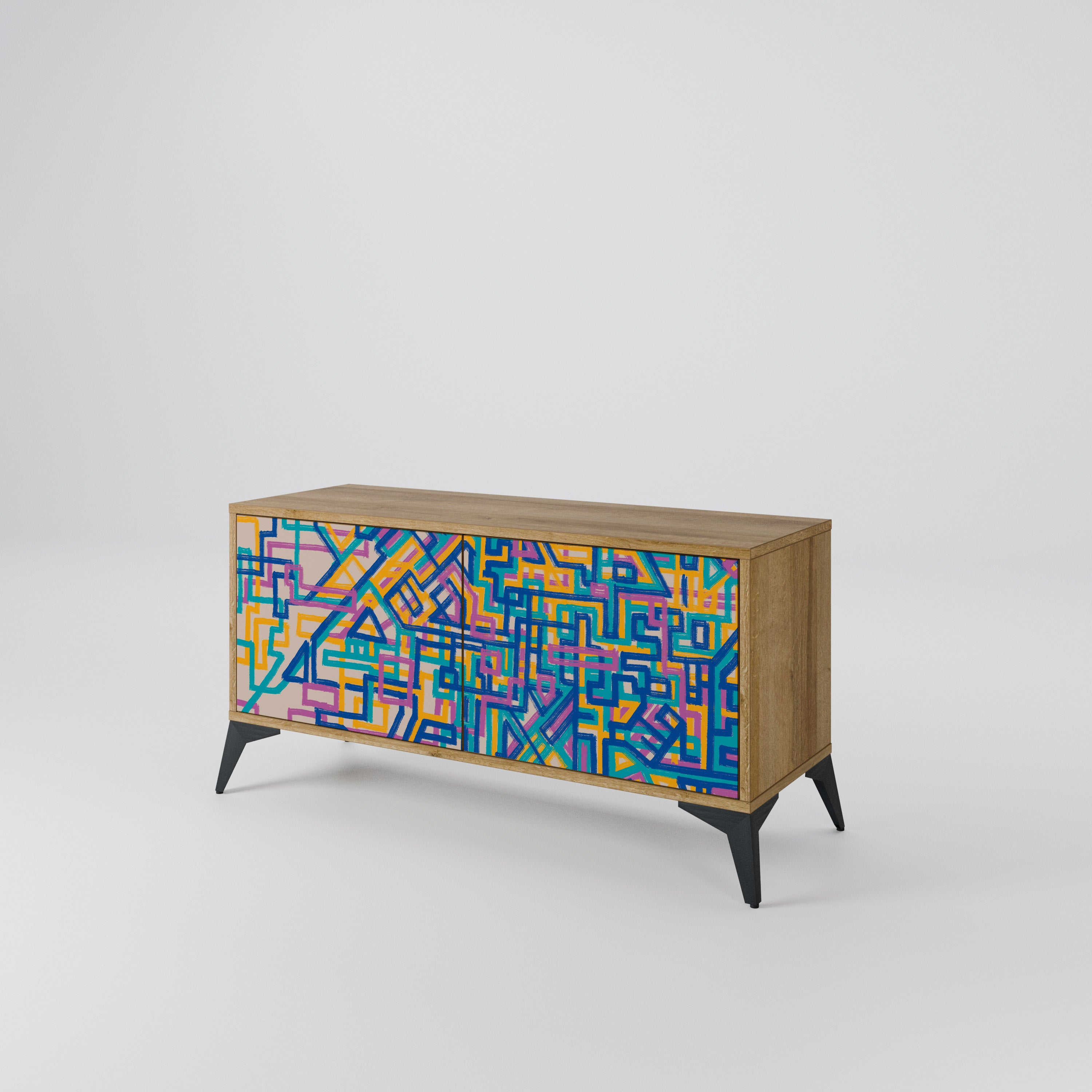 MEMORIES MAP Συμπαγές έπιπλο τηλεόρασης 2-θυρών