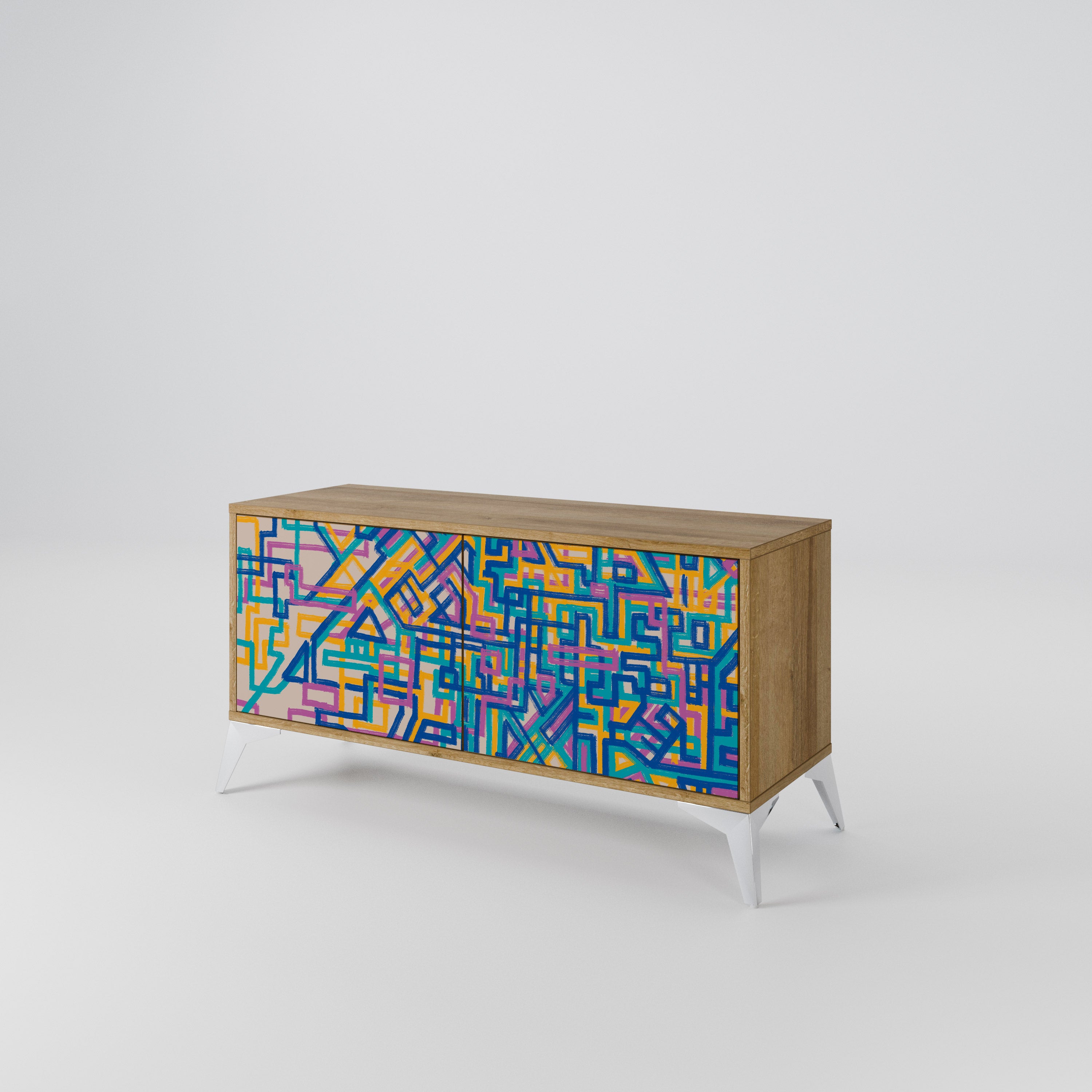 MEMORIES MAP Συμπαγές έπιπλο τηλεόρασης 2-θυρών