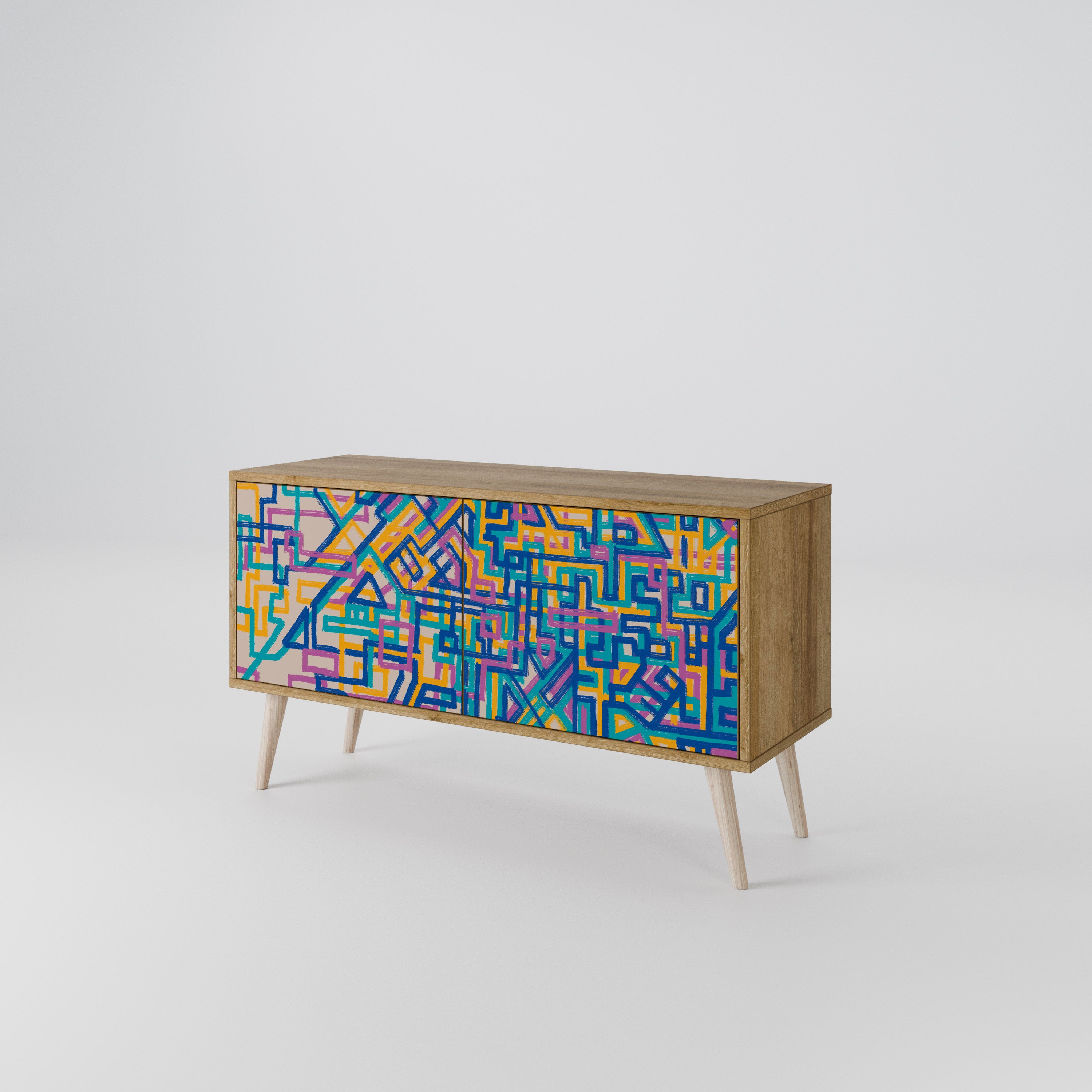 MEMORIES MAP Συμπαγές έπιπλο τηλεόρασης 2-θυρών