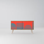 RISING GEOMETRY STARS Compact 2-Door TV Cabinet