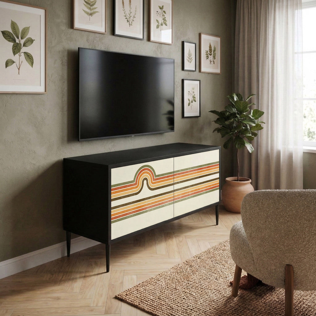 EXCEPTIONAL STREAM Compact 2-Door TV Cabinet