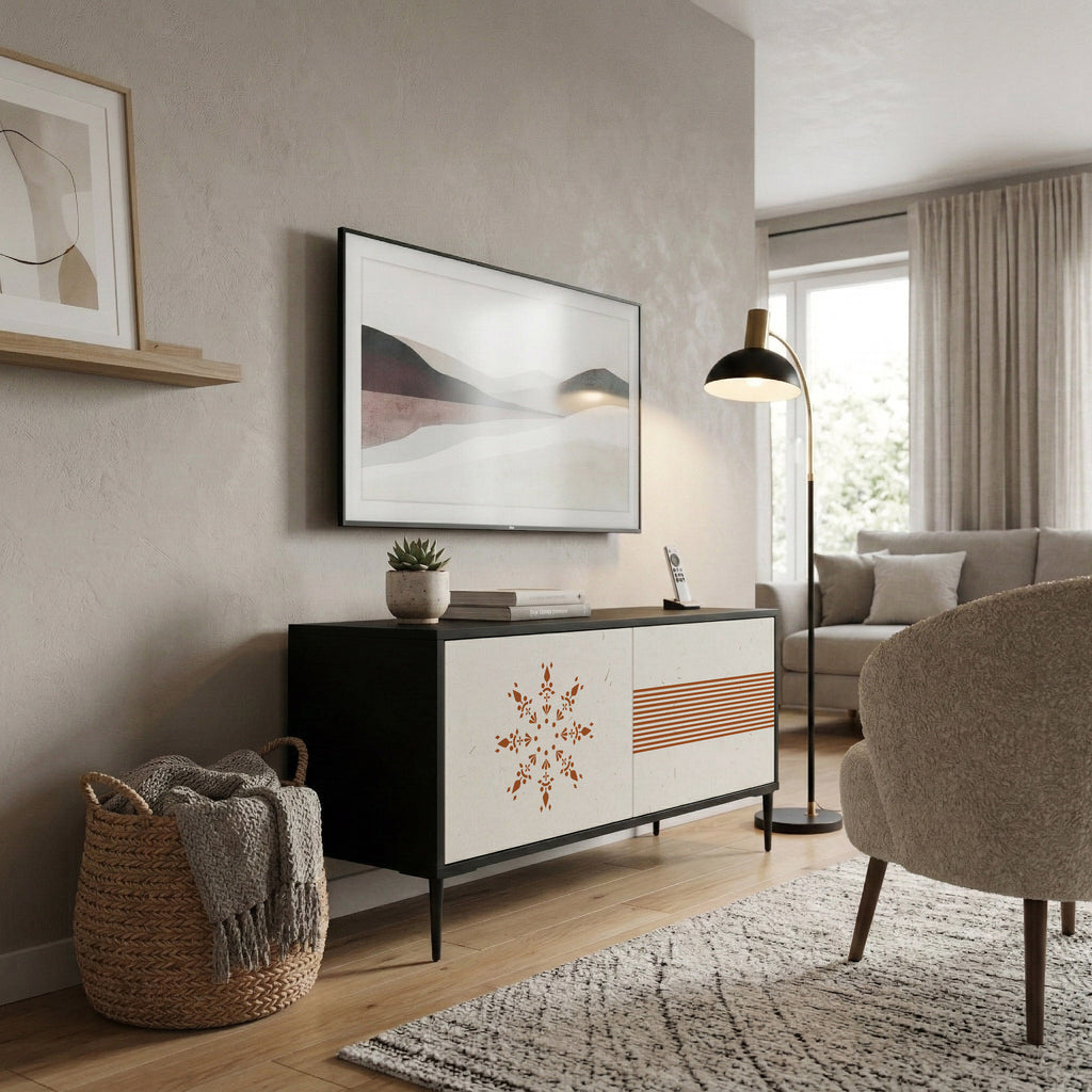 DAILY HARMONY Συμπαγές έπιπλο τηλεόρασης 2-θυρών