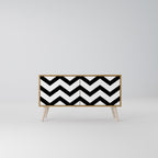 CLASSIC ZIG ZAG Συμπαγές έπιπλο τηλεόρασης 2-θυρών