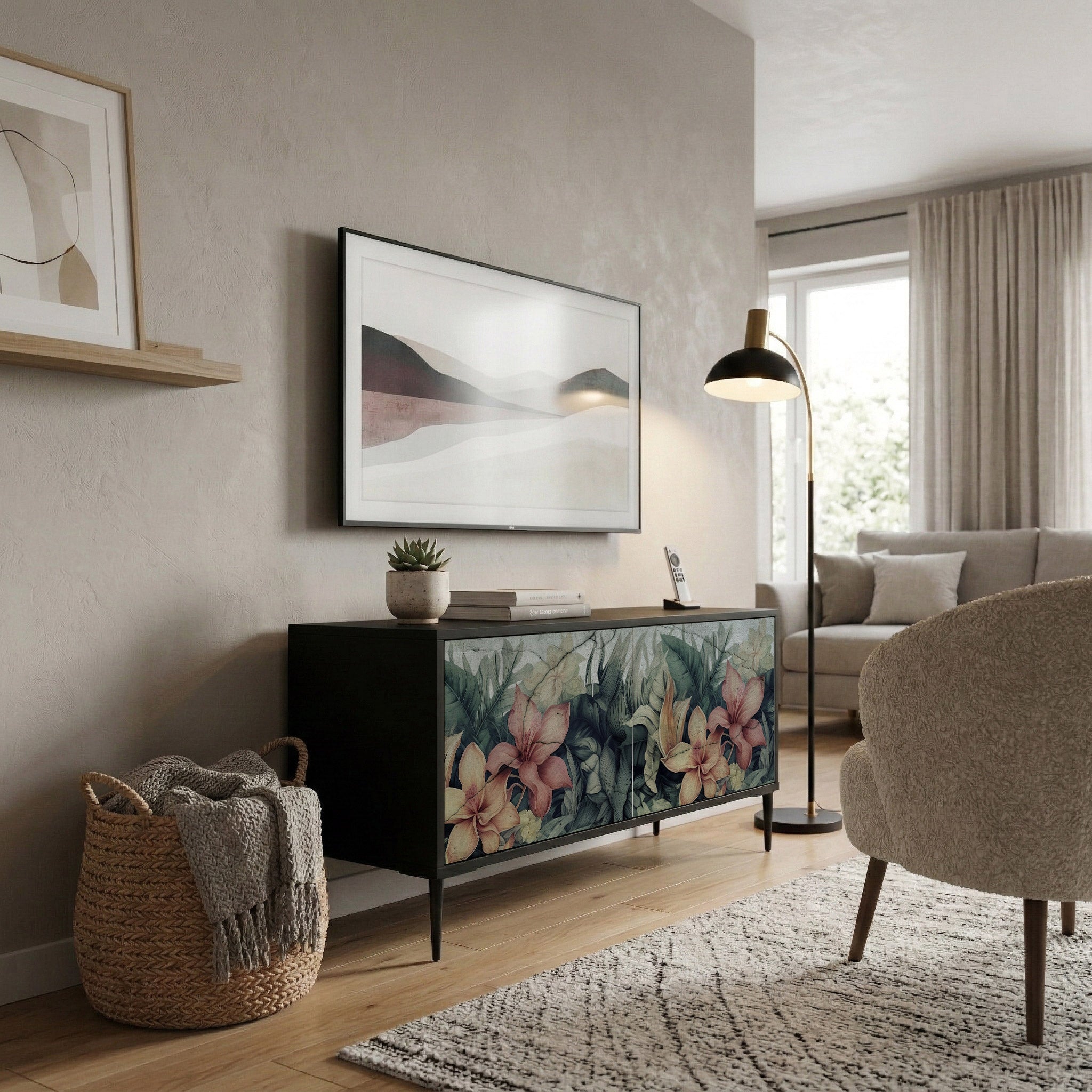 HEAVENLY BLOOM Συμπαγές έπιπλο τηλεόρασης 2-θυρών