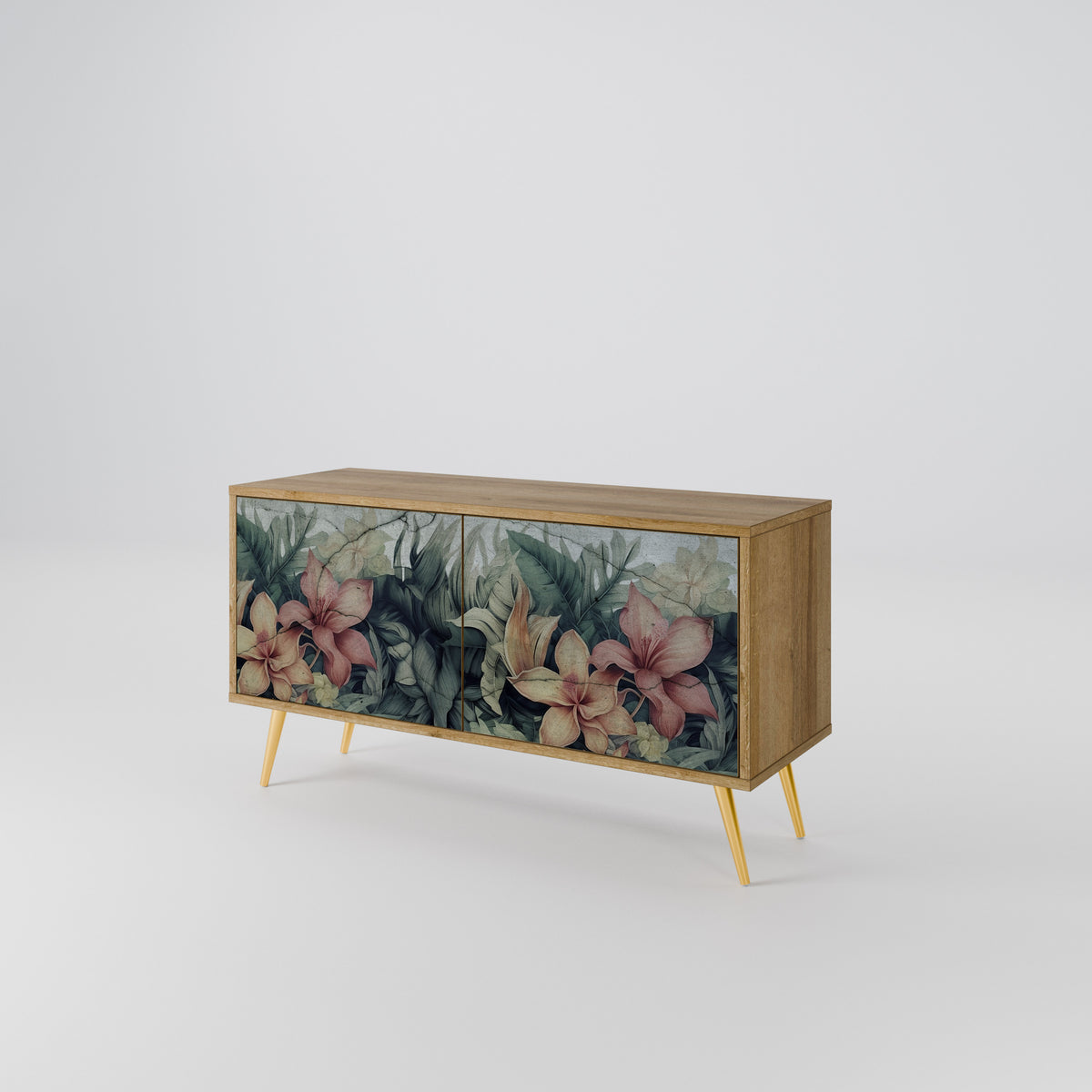 HEAVENLY BLOOM Compact 2-Door TV Cabinet