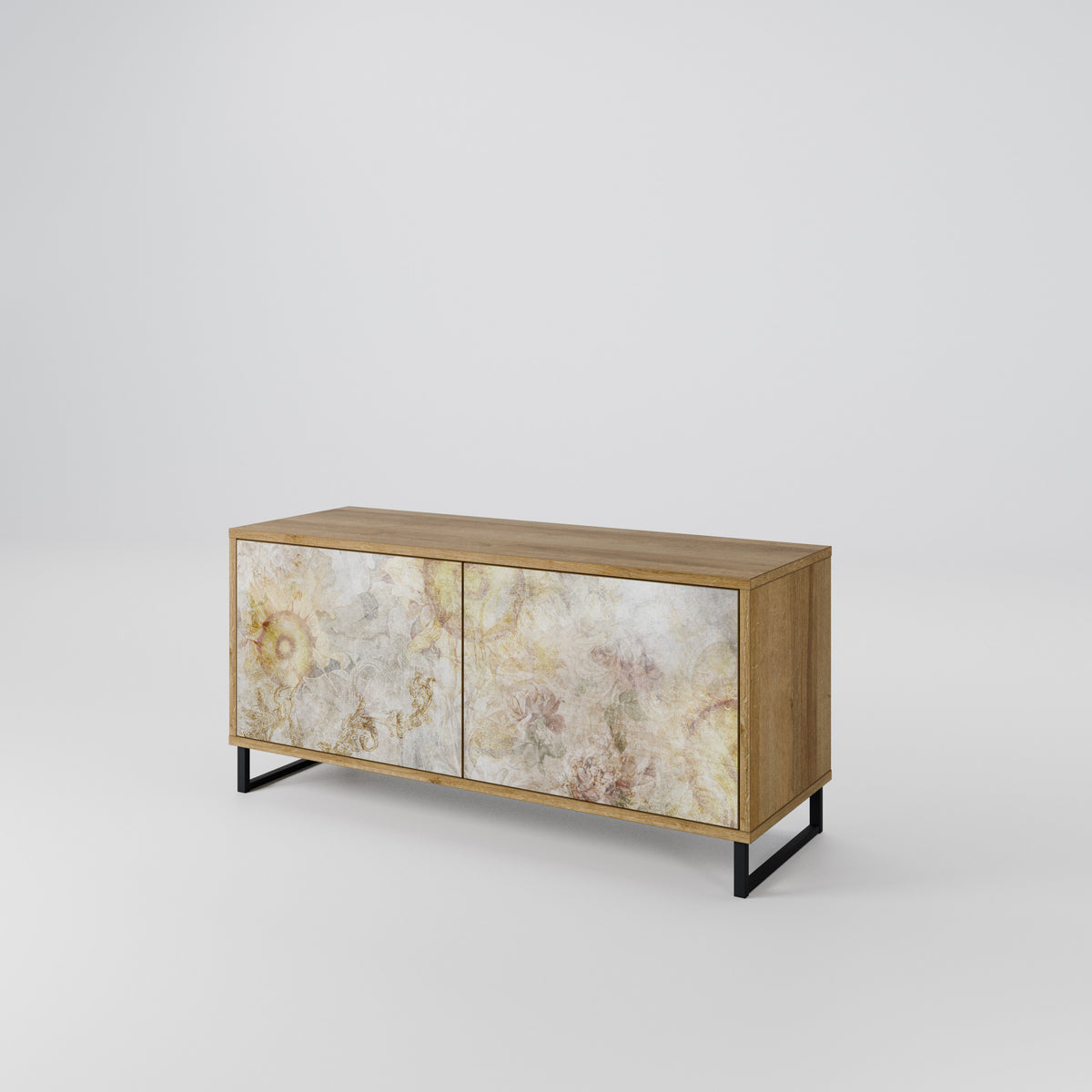 SUNFLOWER BLUR Compact 2-Door TV Cabinet