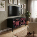 FLORAL WHISPER Compact 2-Door TV Cabinet