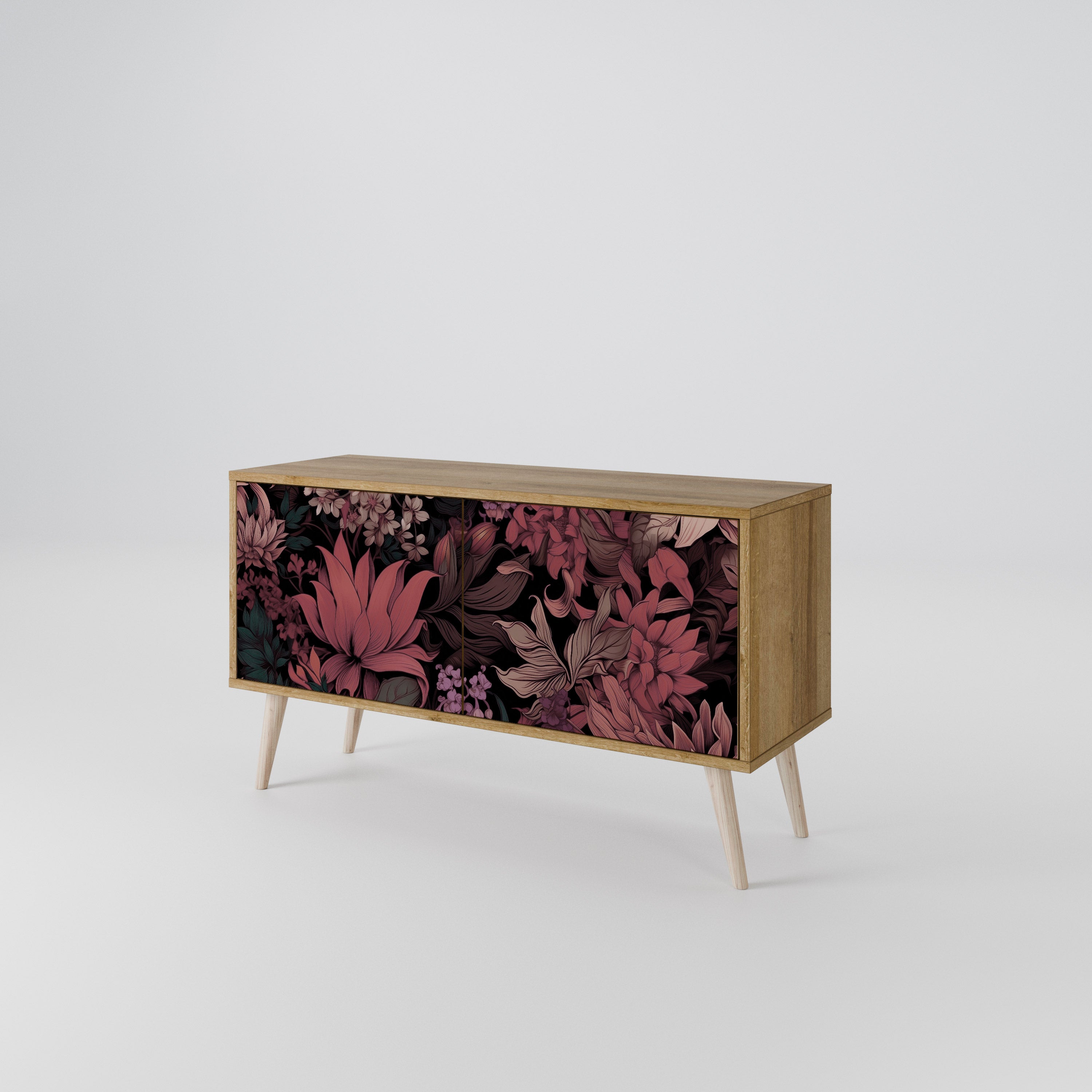 FLORAL WHISPER Compact 2-Door TV Cabinet
