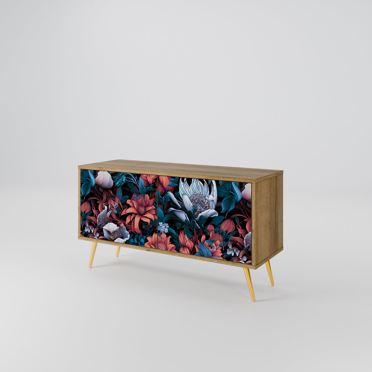 ETHEREAL BLOSSOMS Συμπαγές έπιπλο τηλεόρασης 2-θυρών