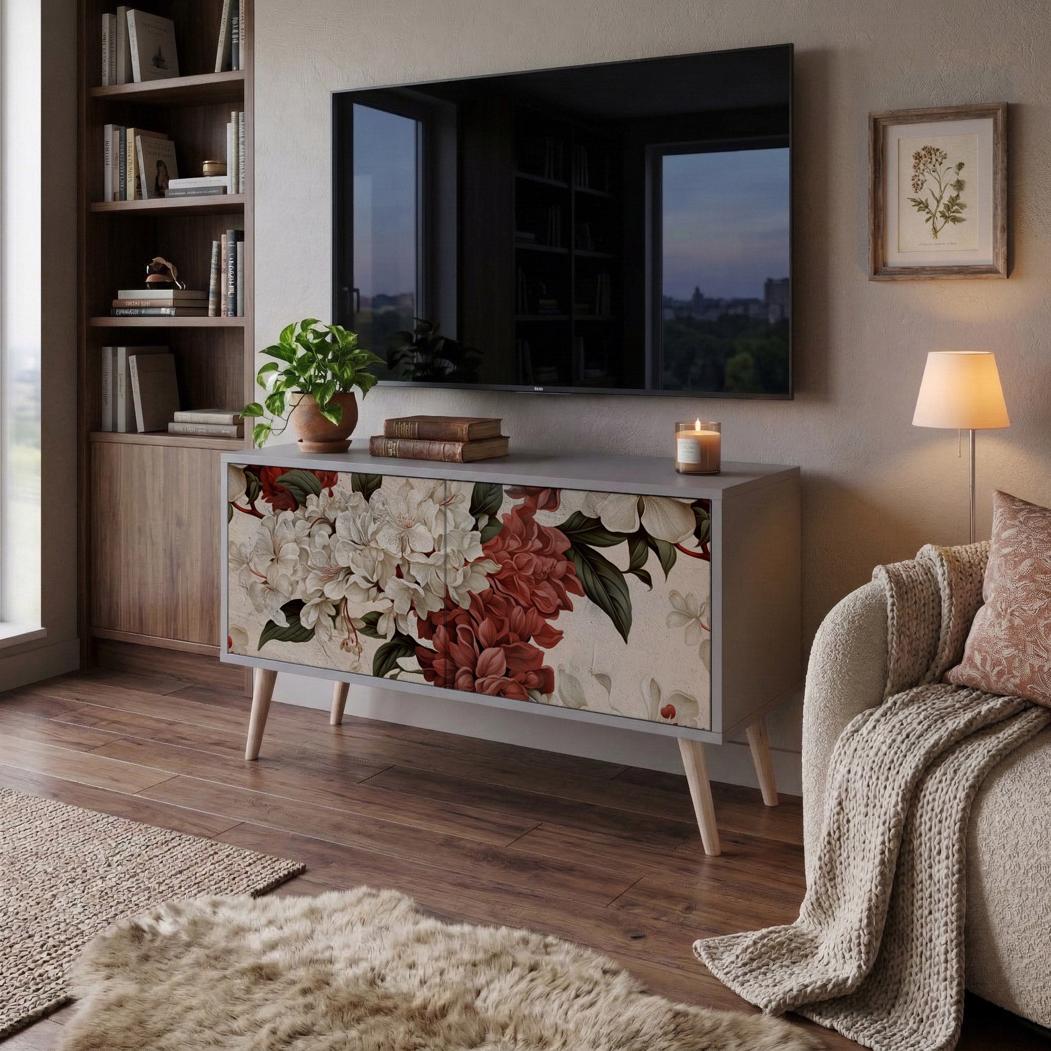 EPHEMERAL DAYS Συμπαγές έπιπλο τηλεόρασης 2-θυρών