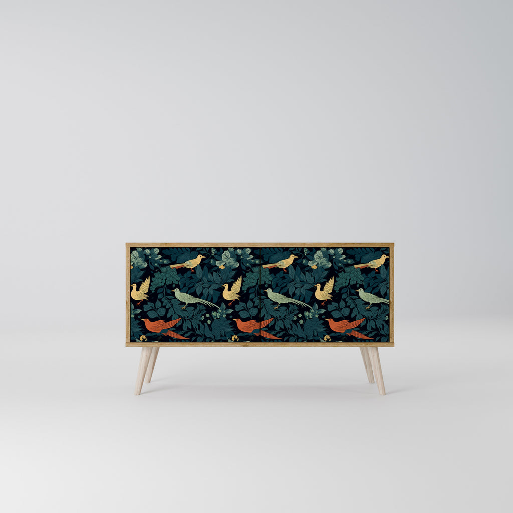 FOWL ORNAMENT Συμπαγές έπιπλο τηλεόρασης 2-θυρών