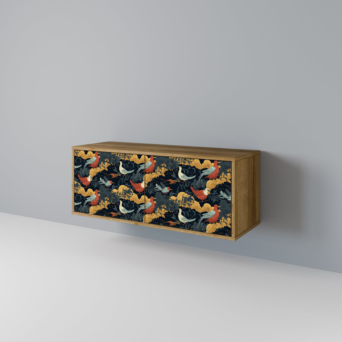 FOWLY DAZE Compact 2-Door TV Cabinet