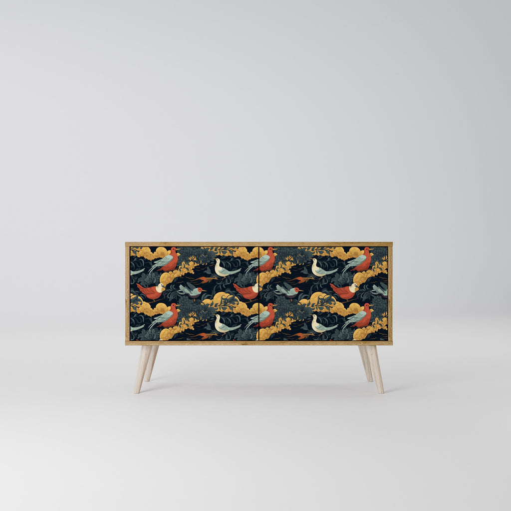 FOWLY DAZE Compact 2-Door TV Cabinet