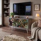 BOTANICAL EMERGENCE Compact 2-Door TV Cabinet