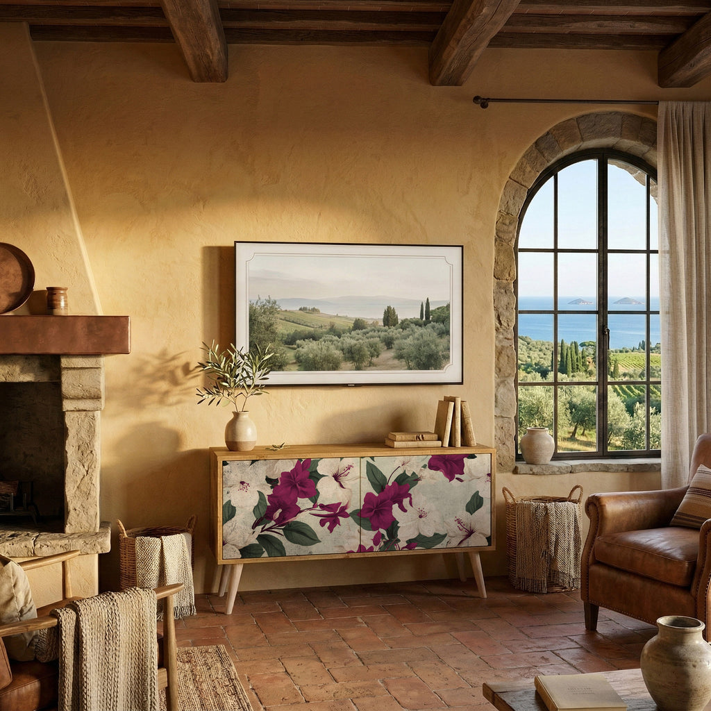 FLOWERET DREAM Συμπαγές έπιπλο τηλεόρασης 2-θυρών