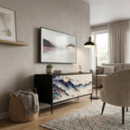 JAPANESE LANDSCAPE Compact 2-Door TV Cabinet