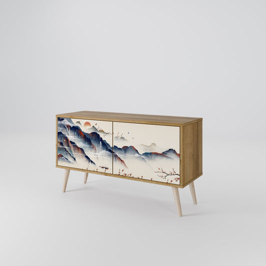 JAPANESE LANDSCAPE Συμπαγές έπιπλο τηλεόρασης 2-θυρών