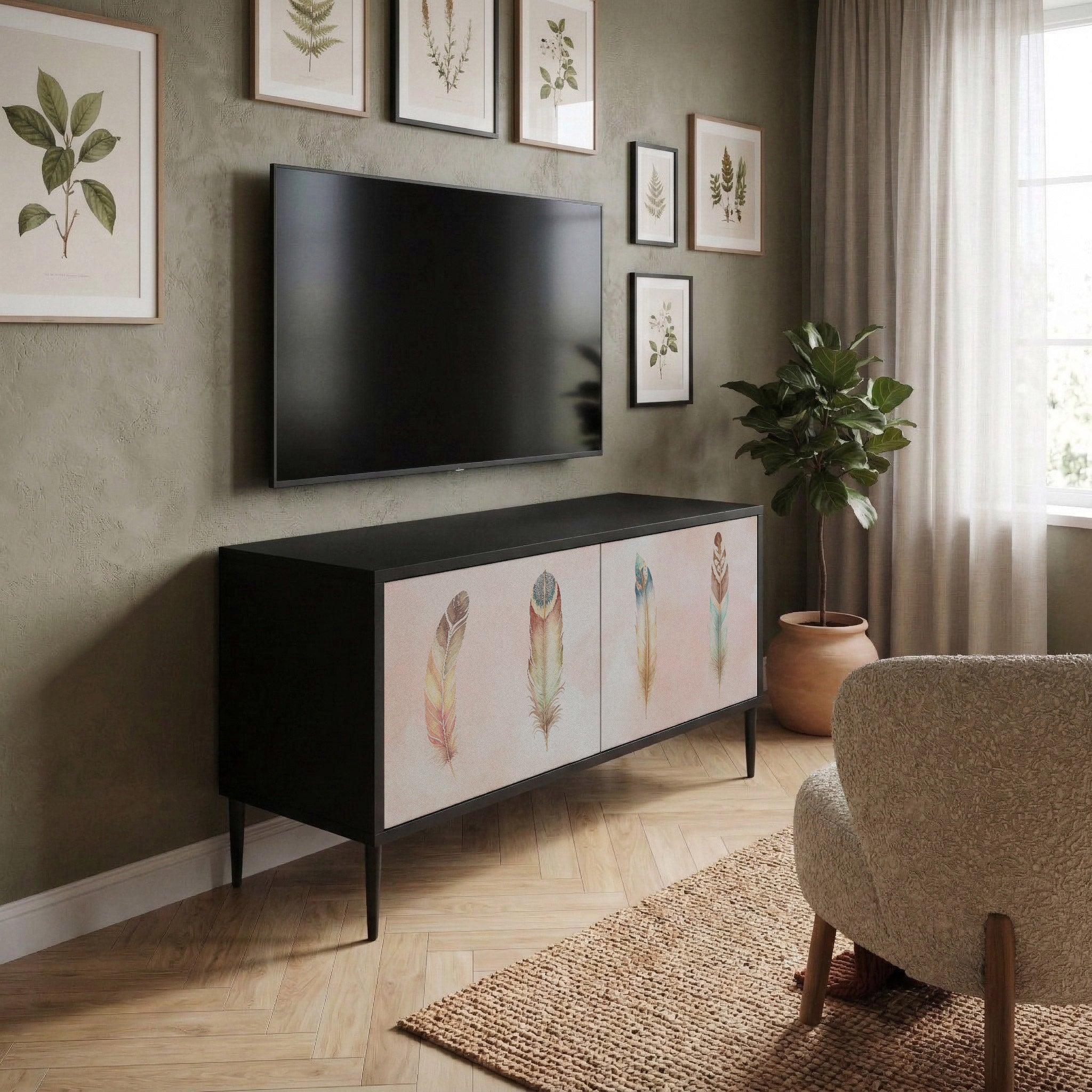 THE DELIQUESCE Compact 2-Door TV Cabinet