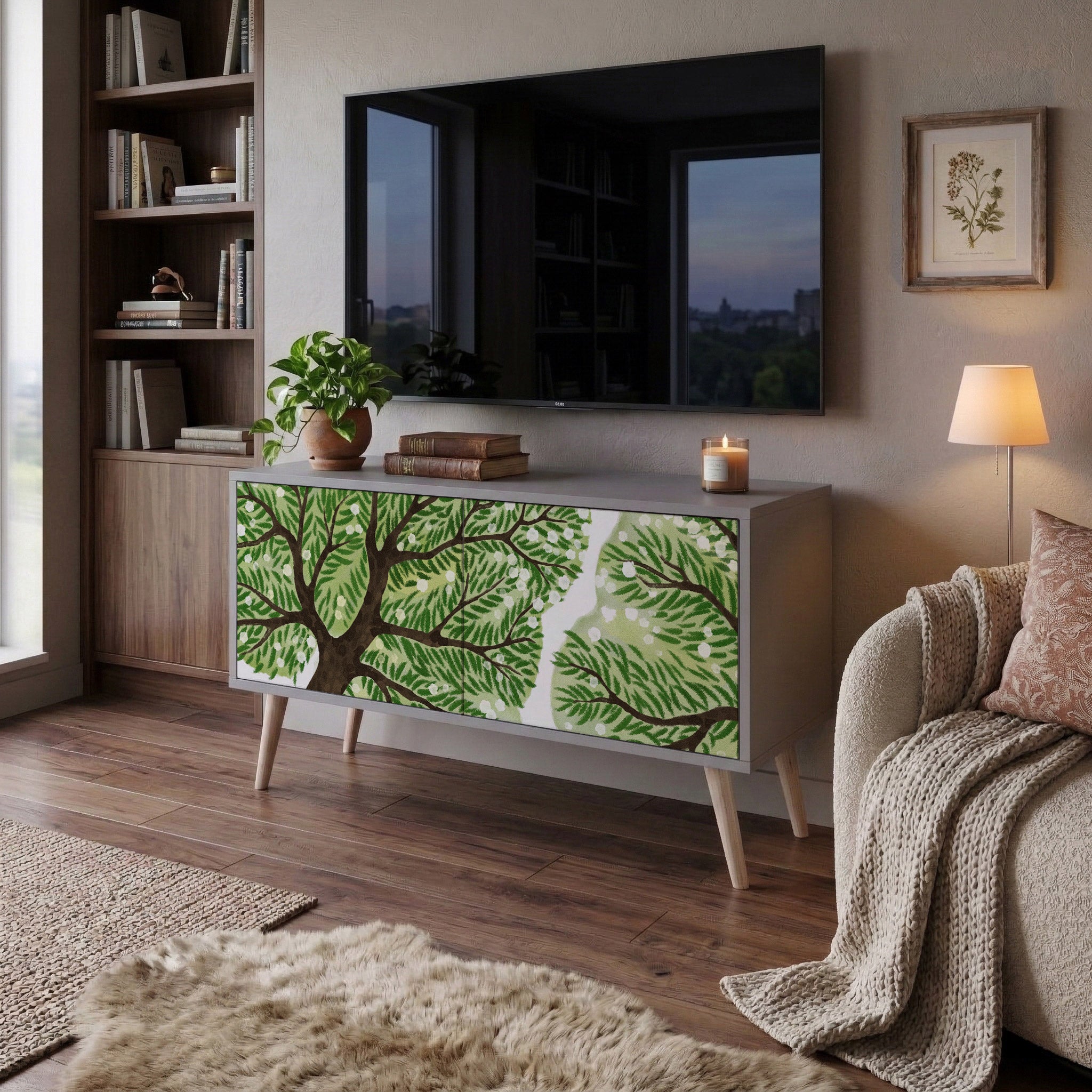 WILDERNESS DASH Συμπαγές έπιπλο τηλεόρασης 2-θυρών