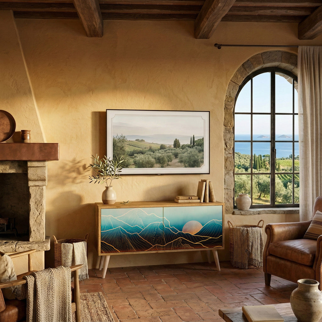 LUNAR SECRETS Compact 2-Door TV Cabinet