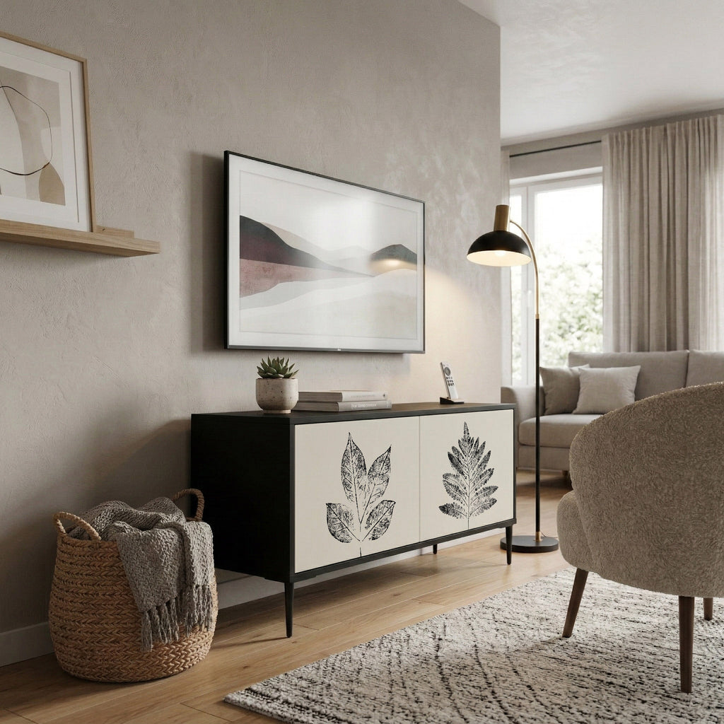 LEAFY STAMPS Συμπαγές έπιπλο τηλεόρασης 2-θυρών