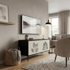 LEAFY STAMPS Συμπαγές έπιπλο τηλεόρασης 2-θυρών