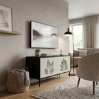 GREEN LEAFY STAMPS Συμπαγές έπιπλο τηλεόρασης 2-θυρών