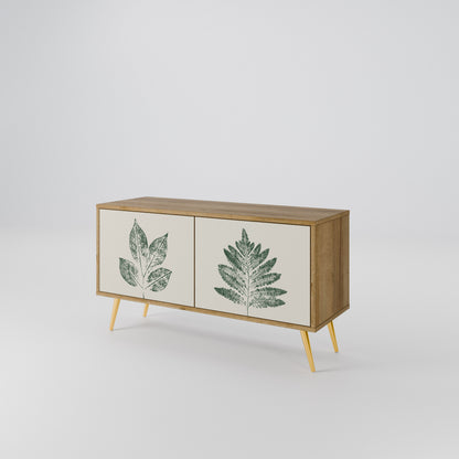 GREEN LEAFY STAMPS Συμπαγές έπιπλο τηλεόρασης 2-θυρών