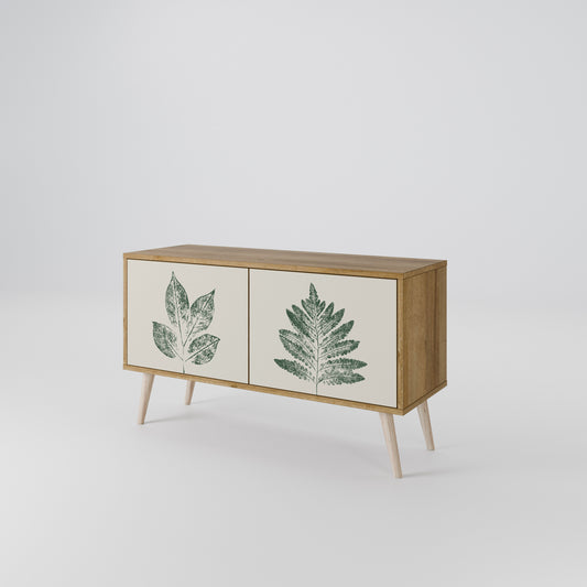 GREEN LEAFY STAMPS Συμπαγές έπιπλο τηλεόρασης 2-θυρών