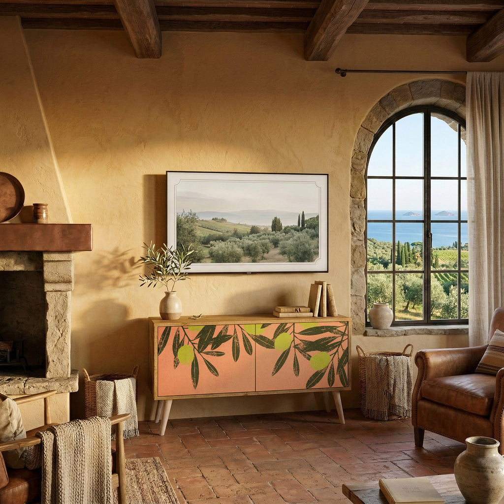 JUICY OLIVES Compact 2-Door TV Cabinet