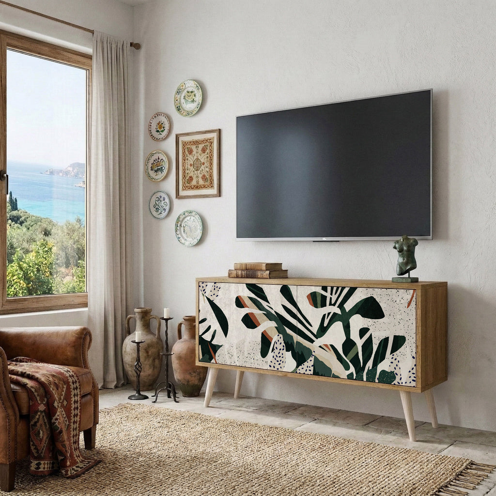VERDURE FORMATION Compact 2-Door TV Cabinet