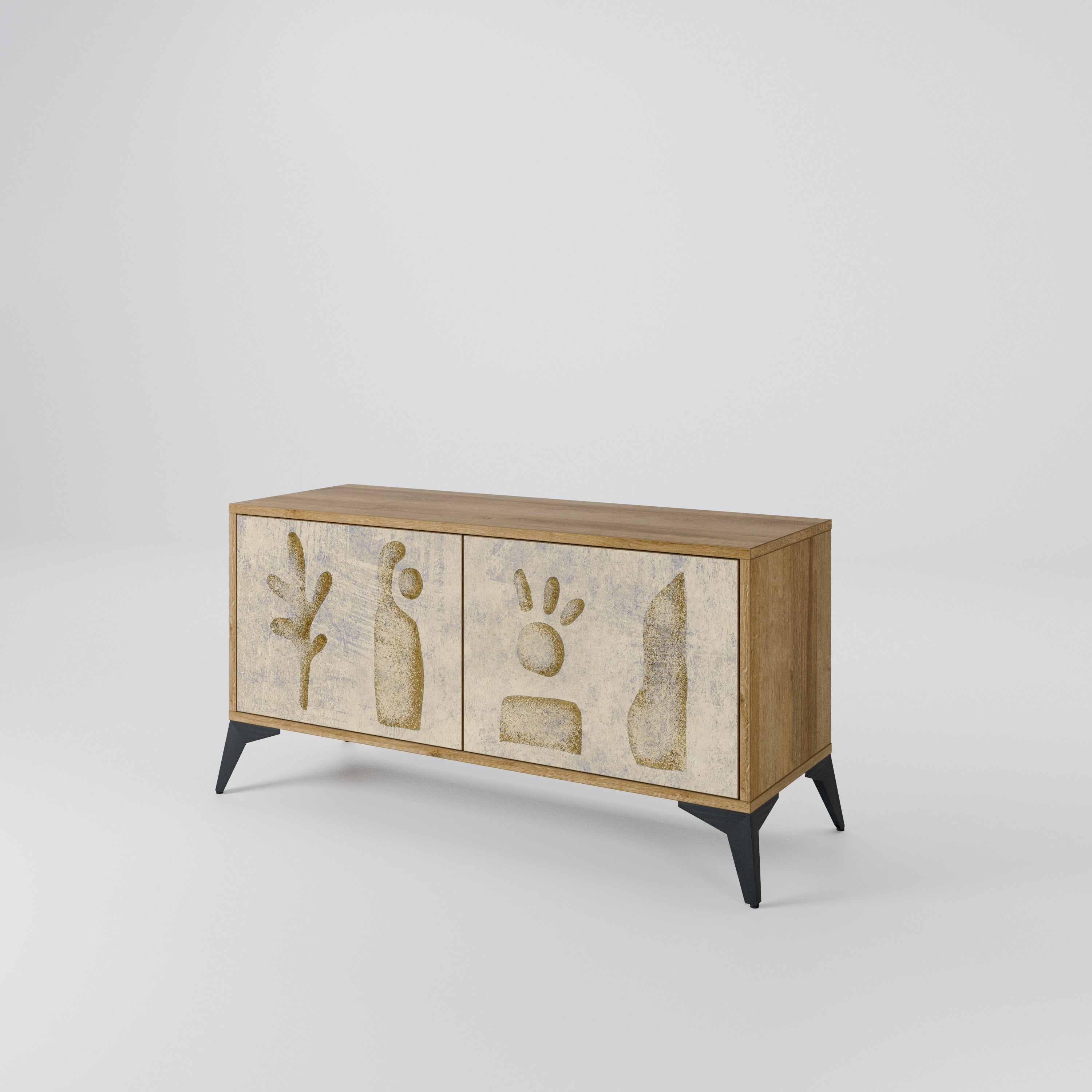 SAND SCULPTURES Συμπαγές έπιπλο τηλεόρασης 2-θυρών