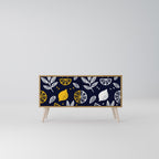 CITRUS BLACK AND WHITE Συμπαγές έπιπλο τηλεόρασης 2-θυρών