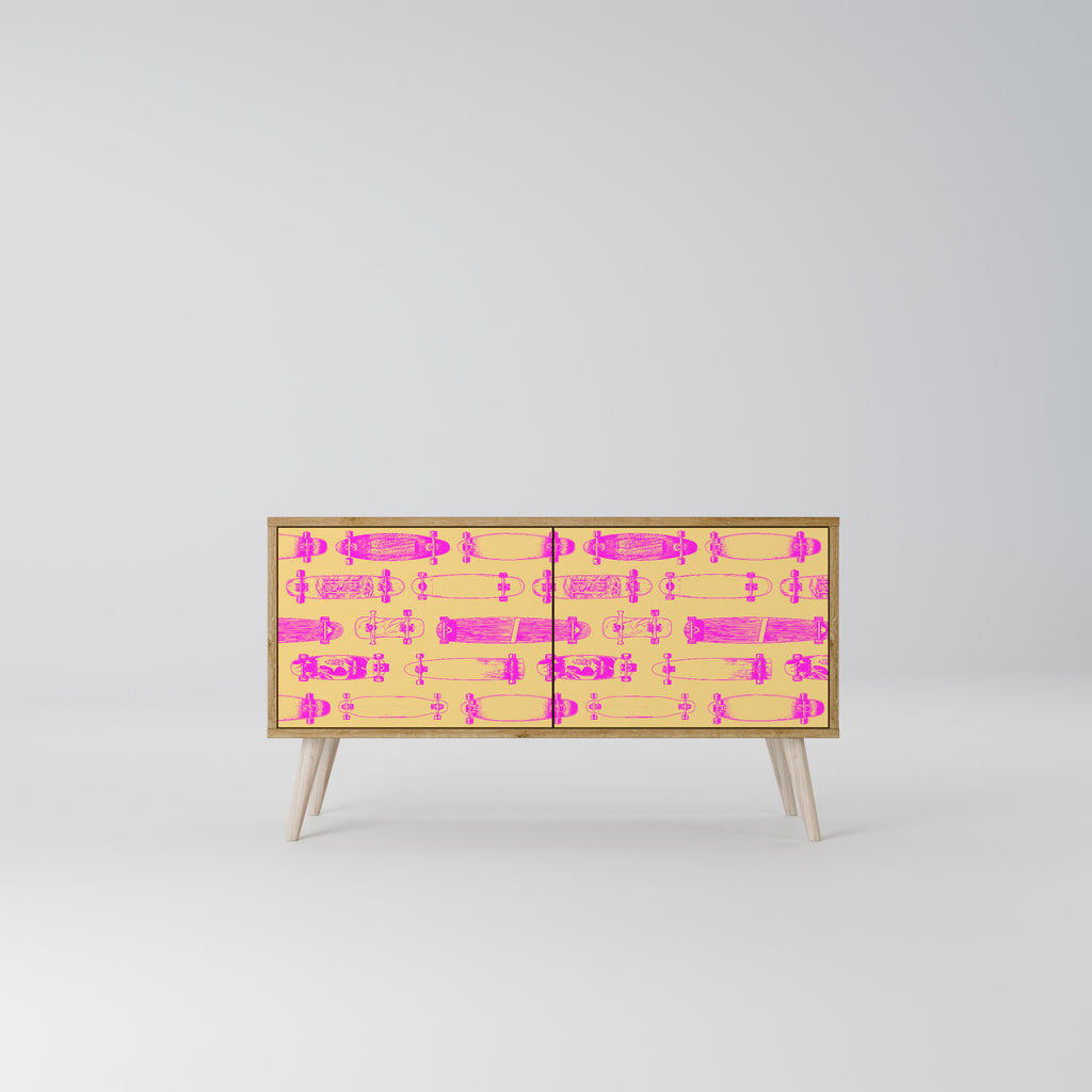 SKATEBOARD ARTISTRY Συμπαγές έπιπλο τηλεόρασης 2-θυρών