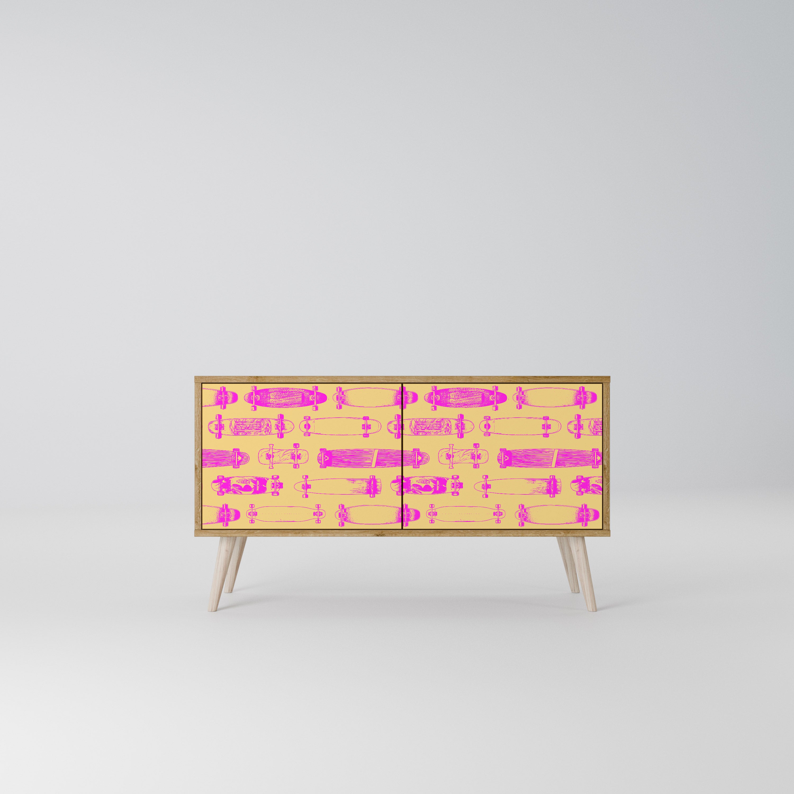 SKATEBOARD ARTISTRY Συμπαγές έπιπλο τηλεόρασης 2-θυρών