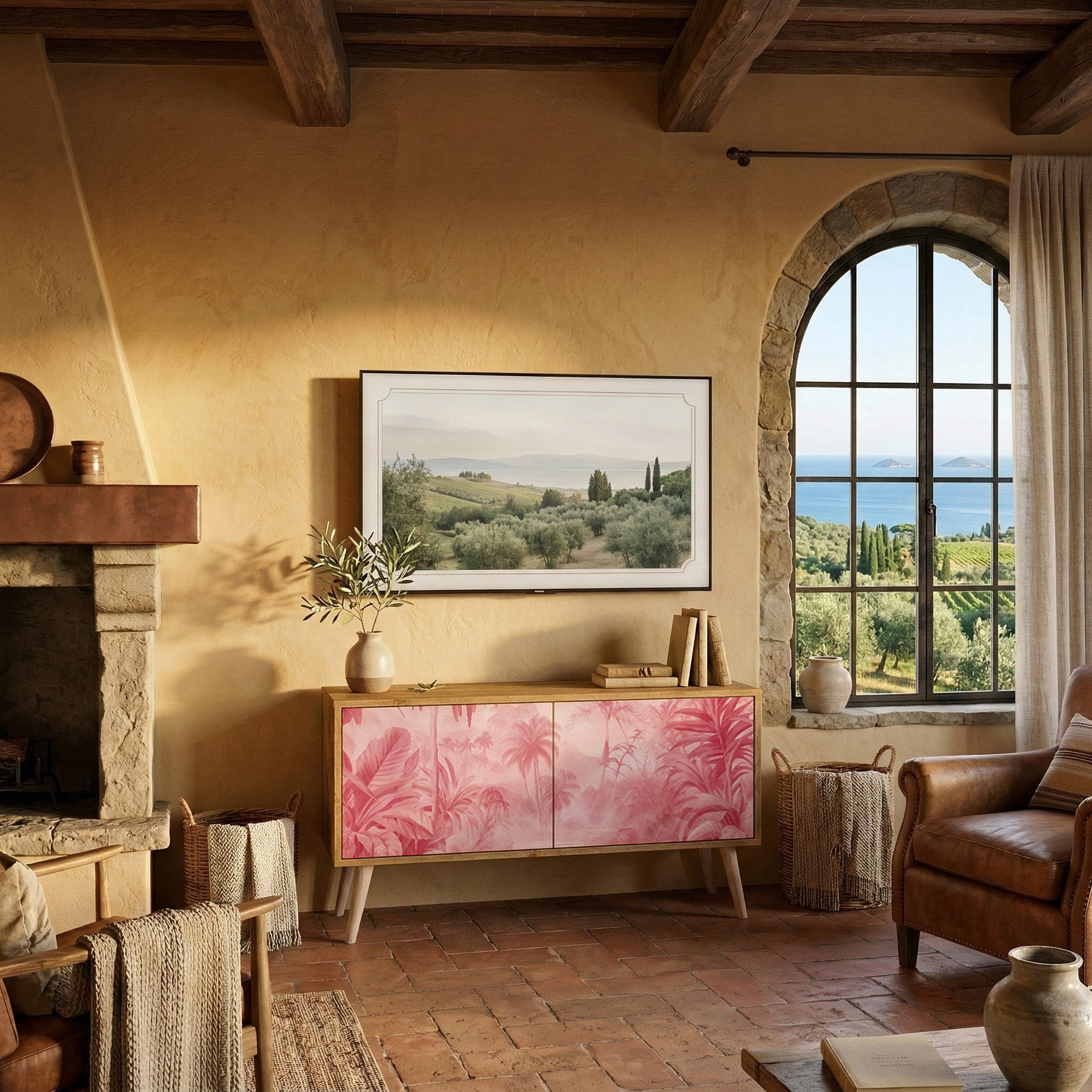 SWEET TROPICS Συμπαγές έπιπλο τηλεόρασης 2-θυρών