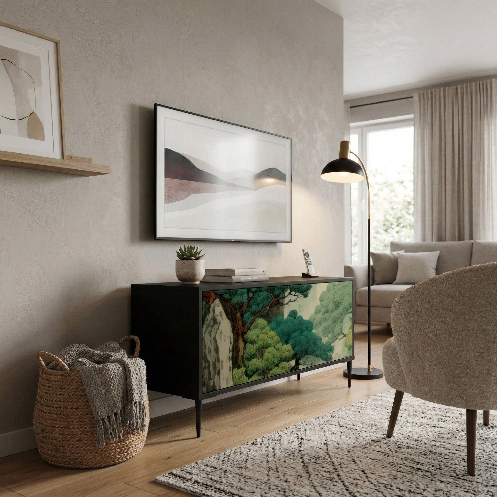 VERDURE ABYSS Συμπαγές έπιπλο τηλεόρασης 2-θυρών