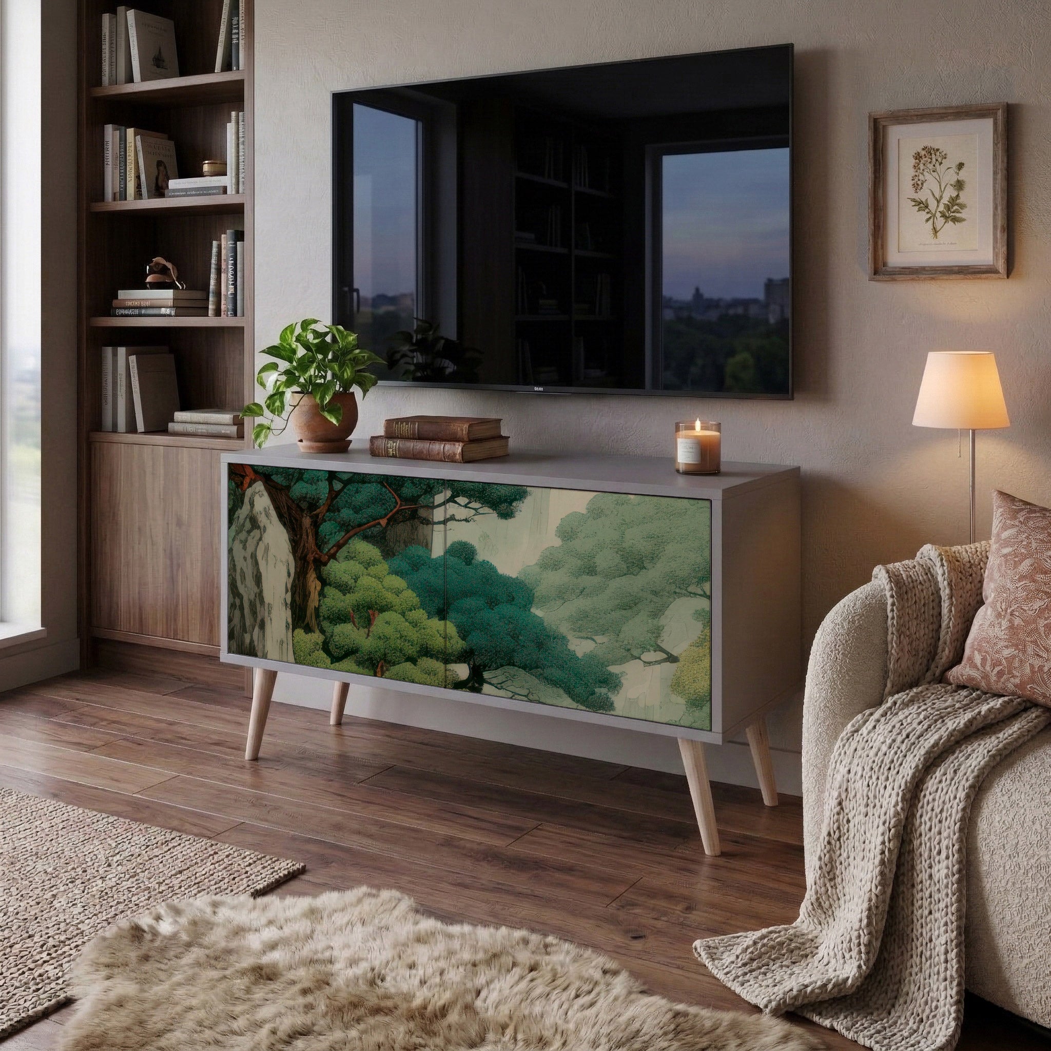 VERDURE ABYSS Συμπαγές έπιπλο τηλεόρασης 2-θυρών
