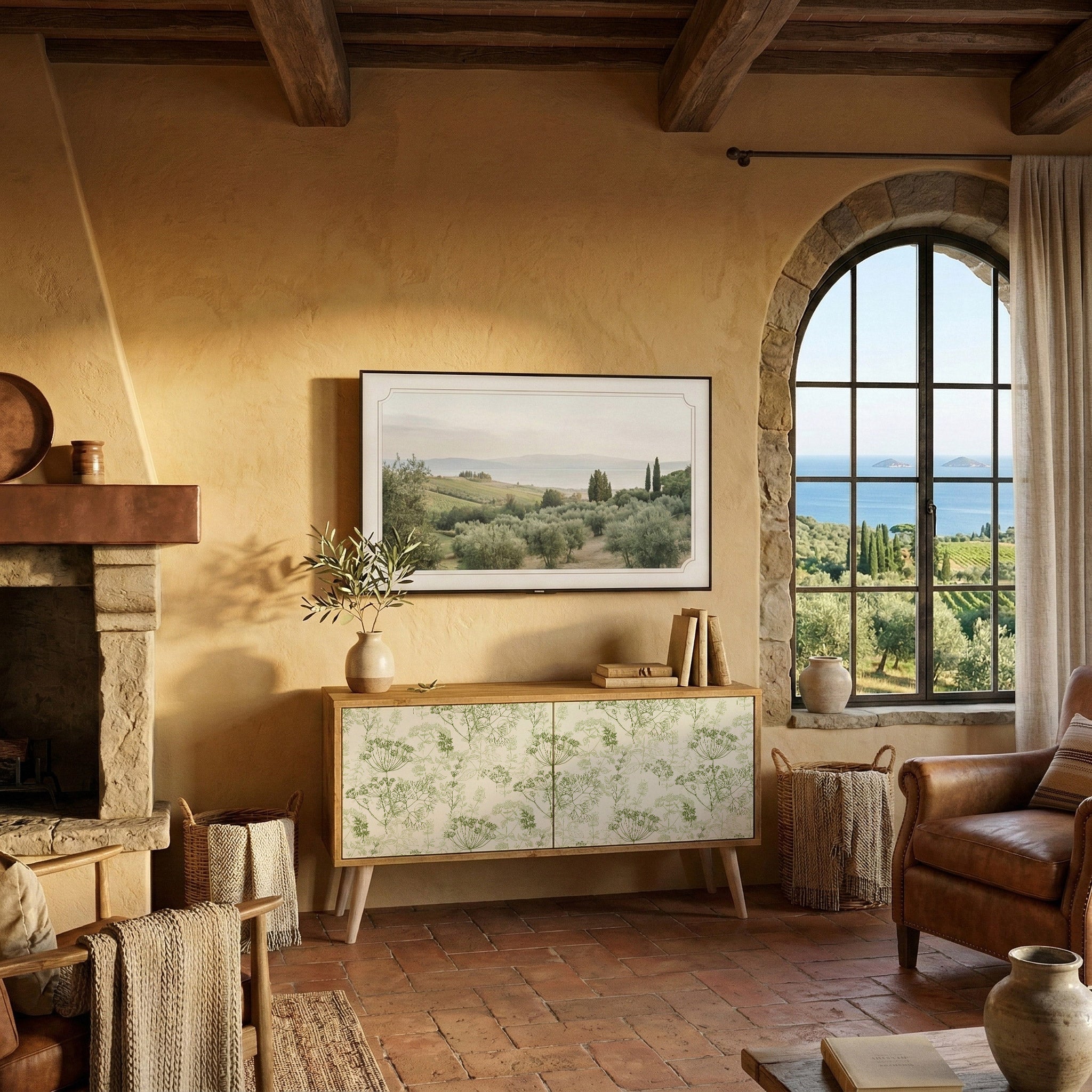 FENNEL BALDACHIN Συμπαγές έπιπλο τηλεόρασης 2-θυρών