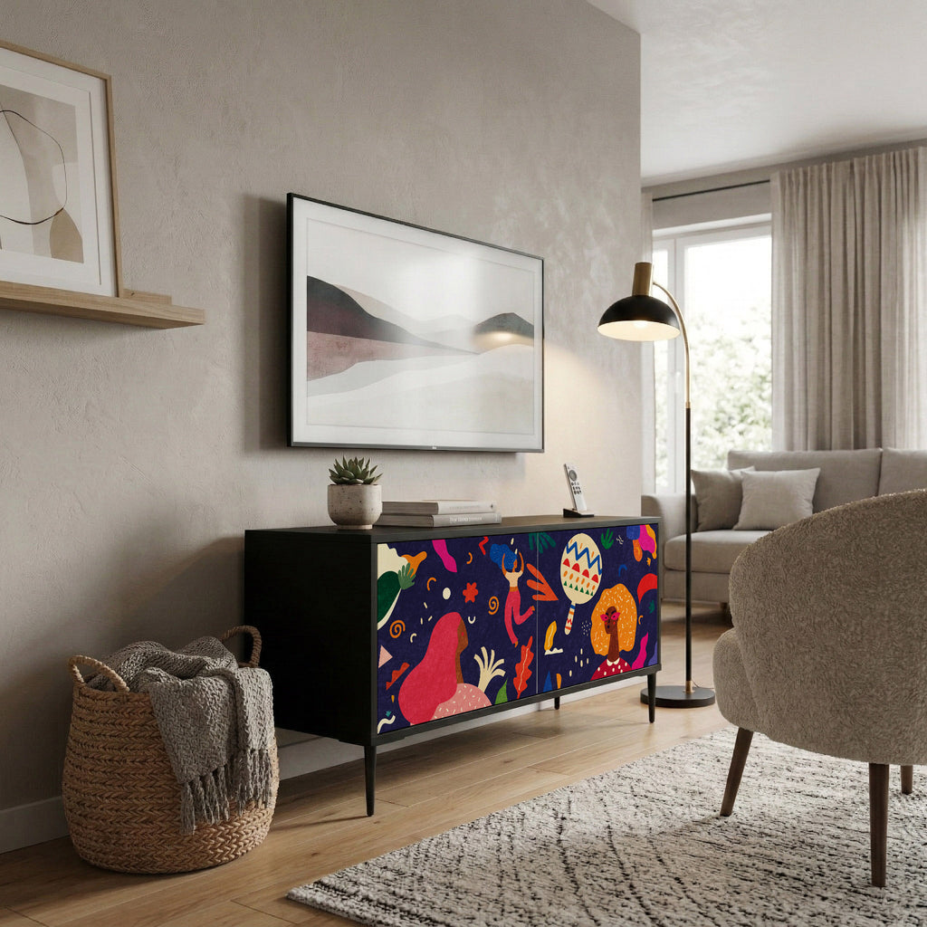 FESTIVE PLEASURES Συμπαγές έπιπλο τηλεόρασης 2-θυρών