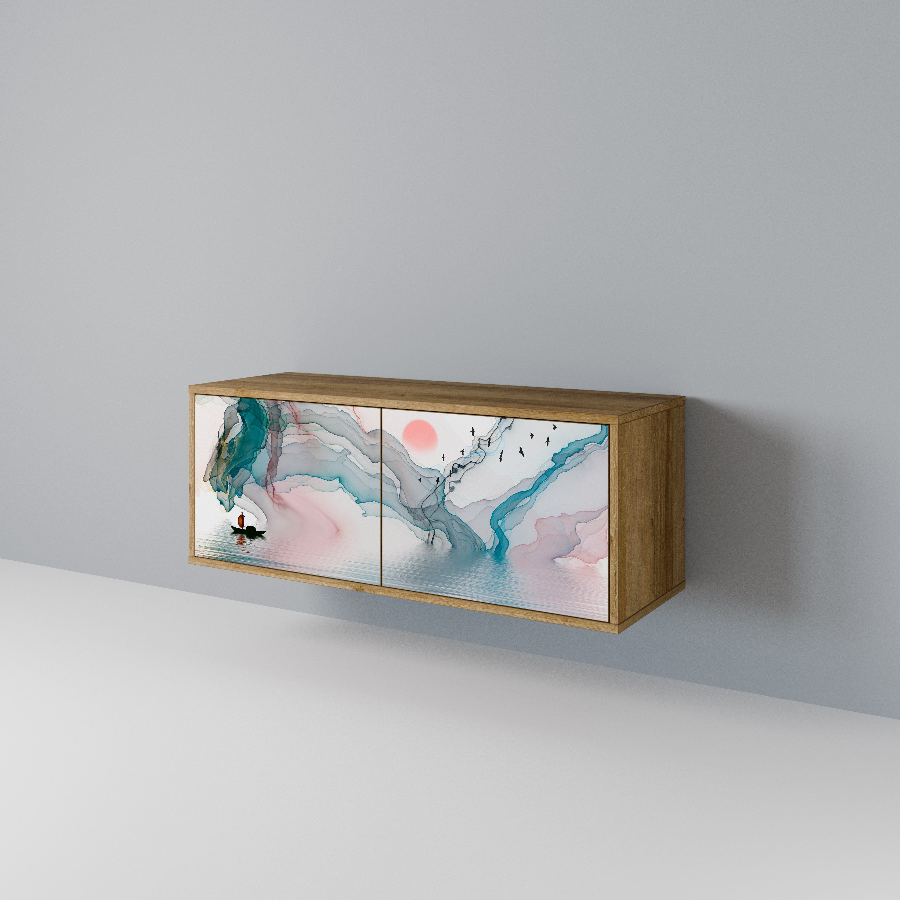 VELVET CROSSING Συμπαγές έπιπλο τηλεόρασης 2-θυρών