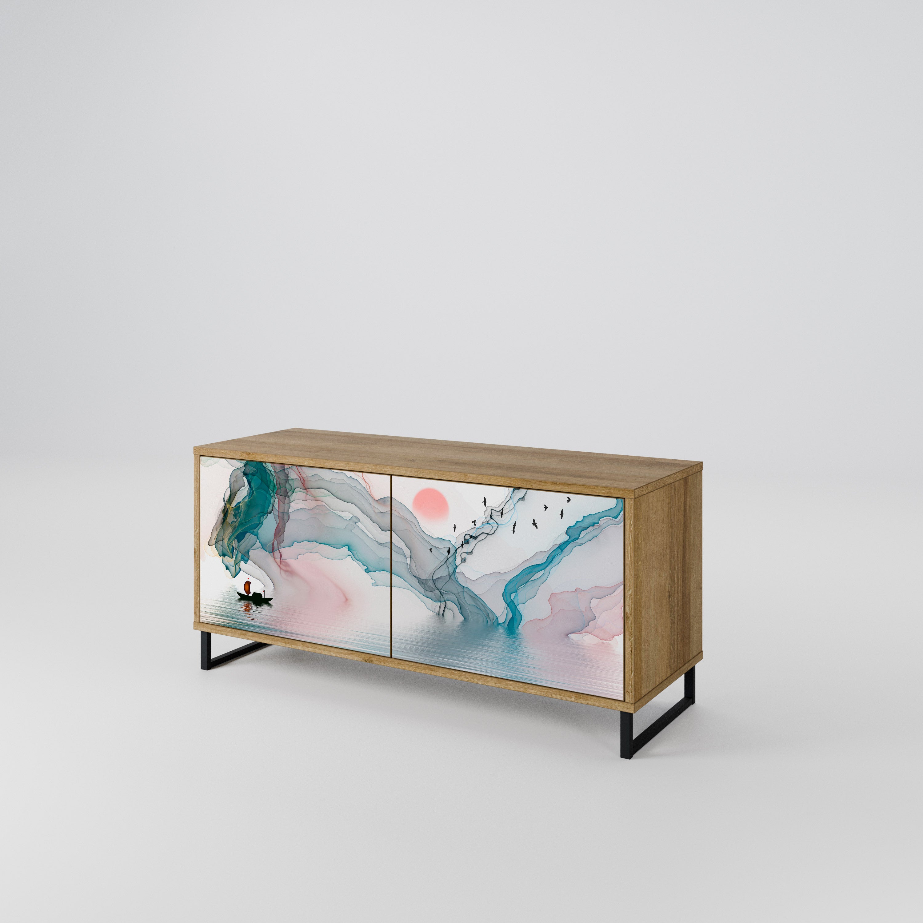 VELVET CROSSING Συμπαγές έπιπλο τηλεόρασης 2-θυρών