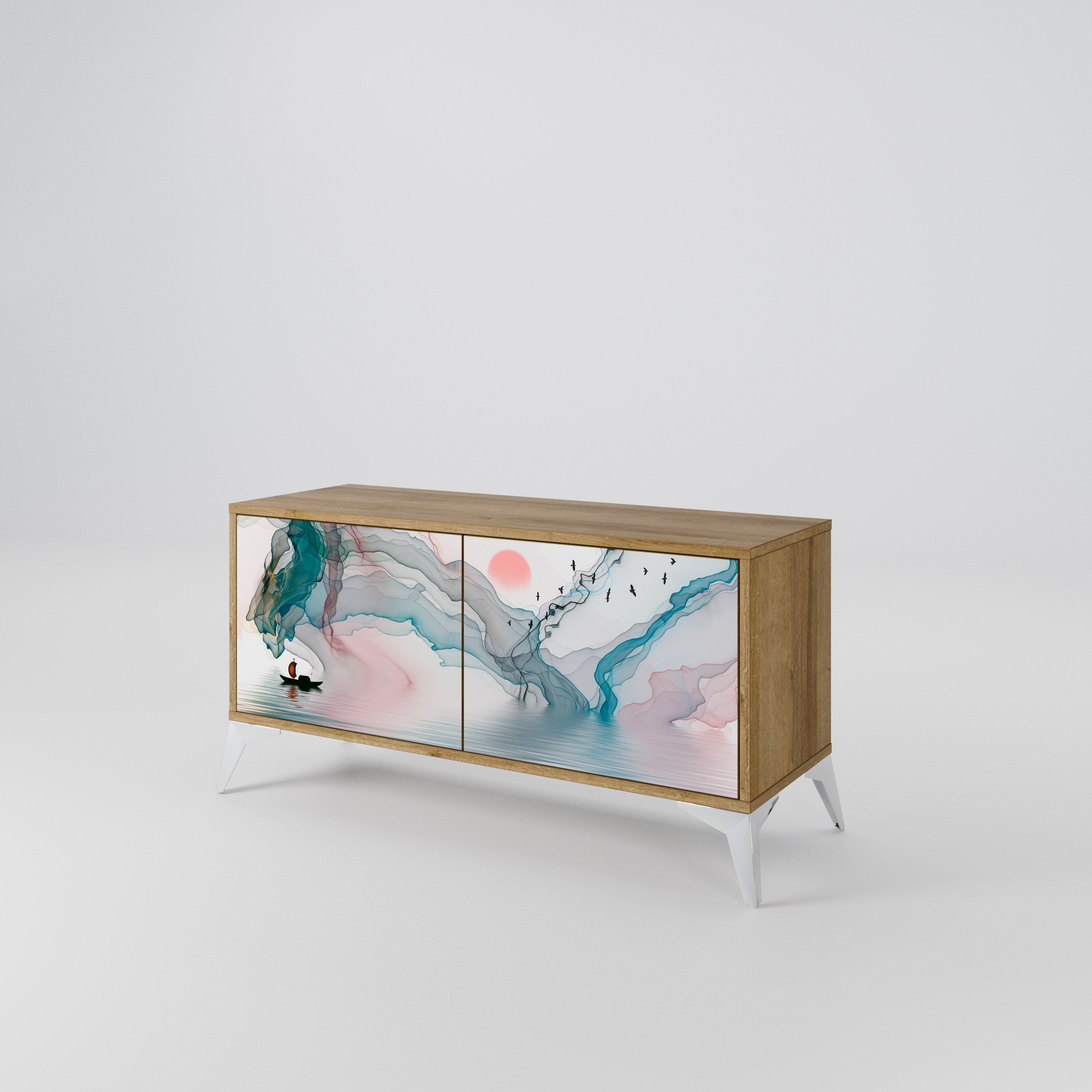 VELVET CROSSING Συμπαγές έπιπλο τηλεόρασης 2-θυρών