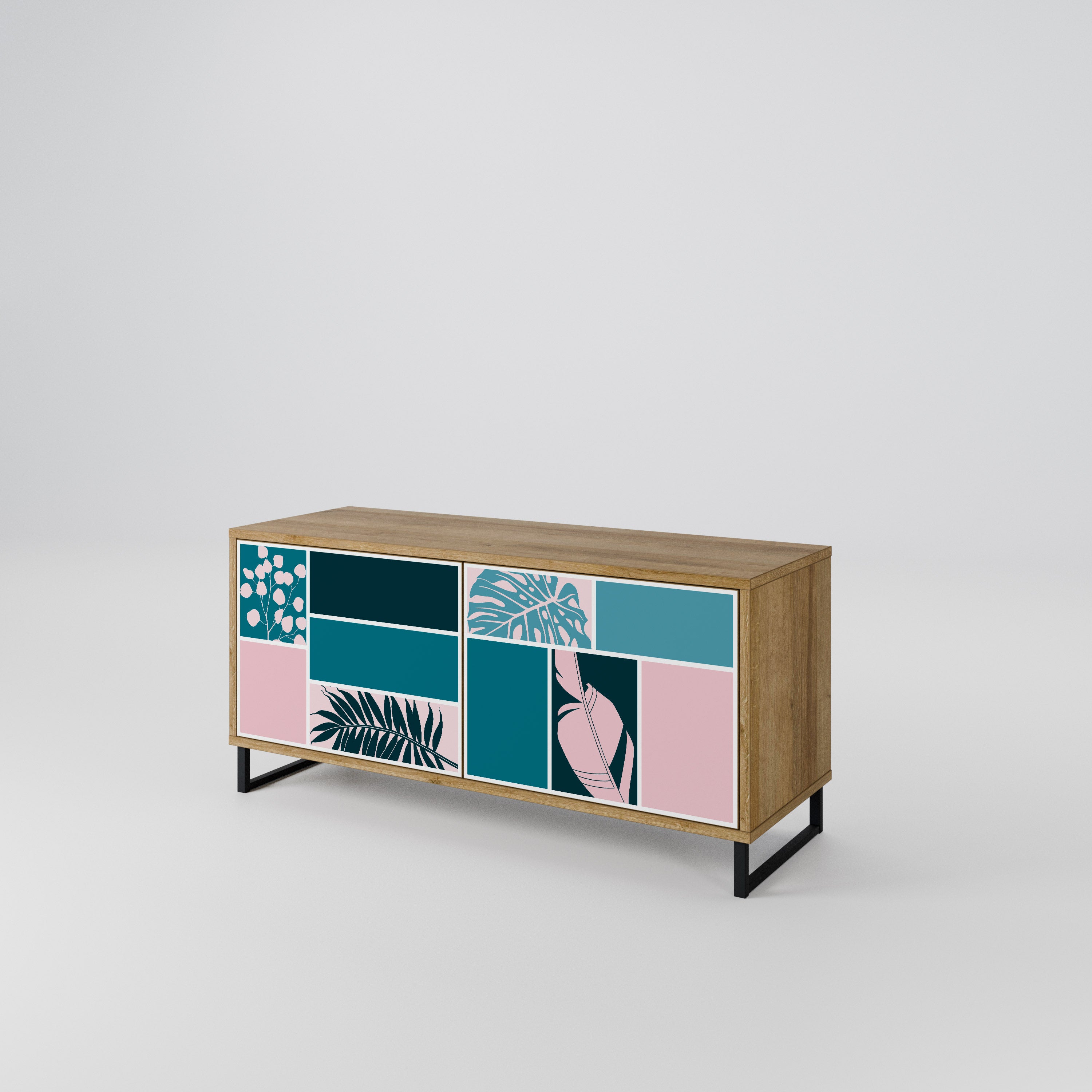 COMBINATION OF SHAPES Συμπαγές έπιπλο τηλεόρασης 2-θυρών