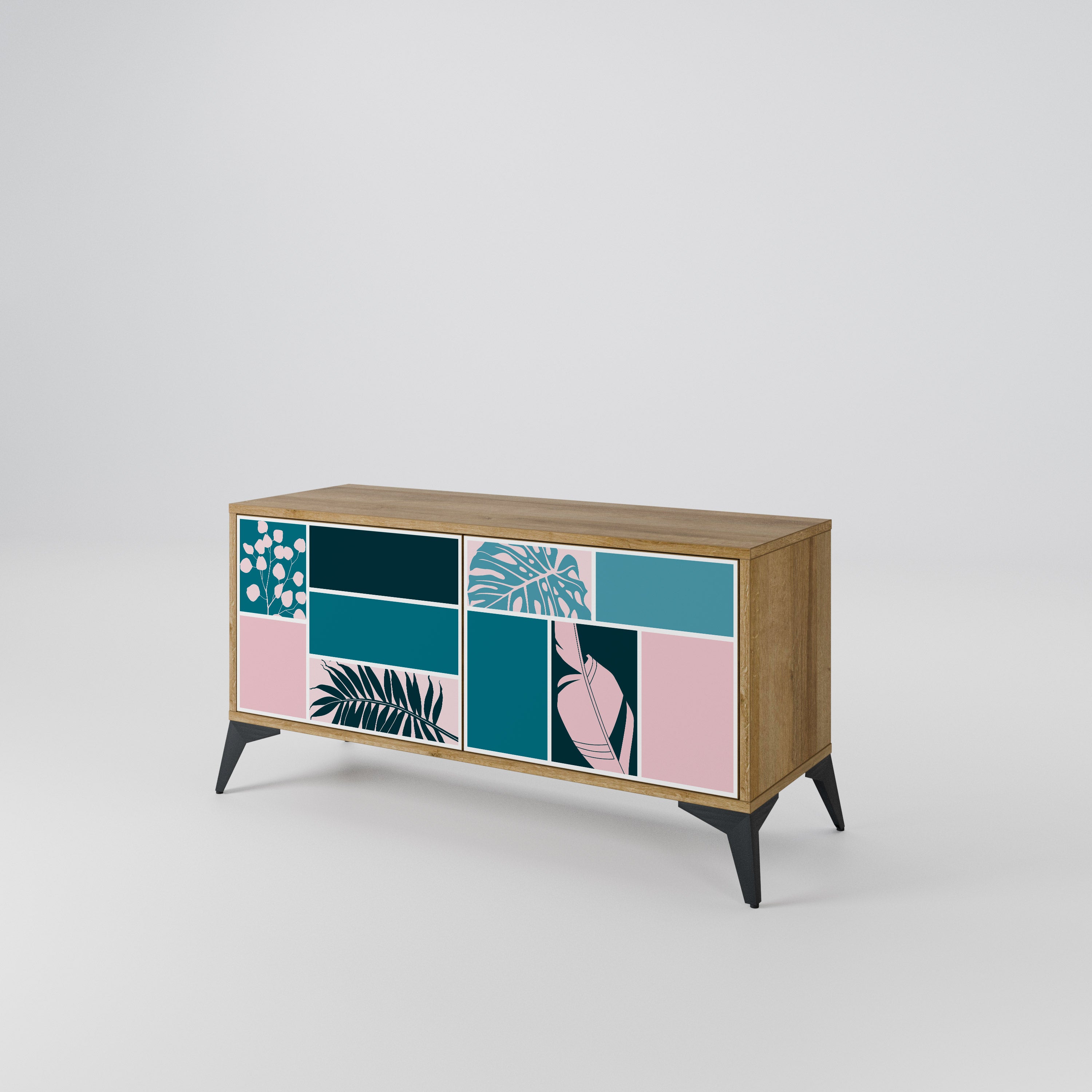 COMBINATION OF SHAPES Συμπαγές έπιπλο τηλεόρασης 2-θυρών