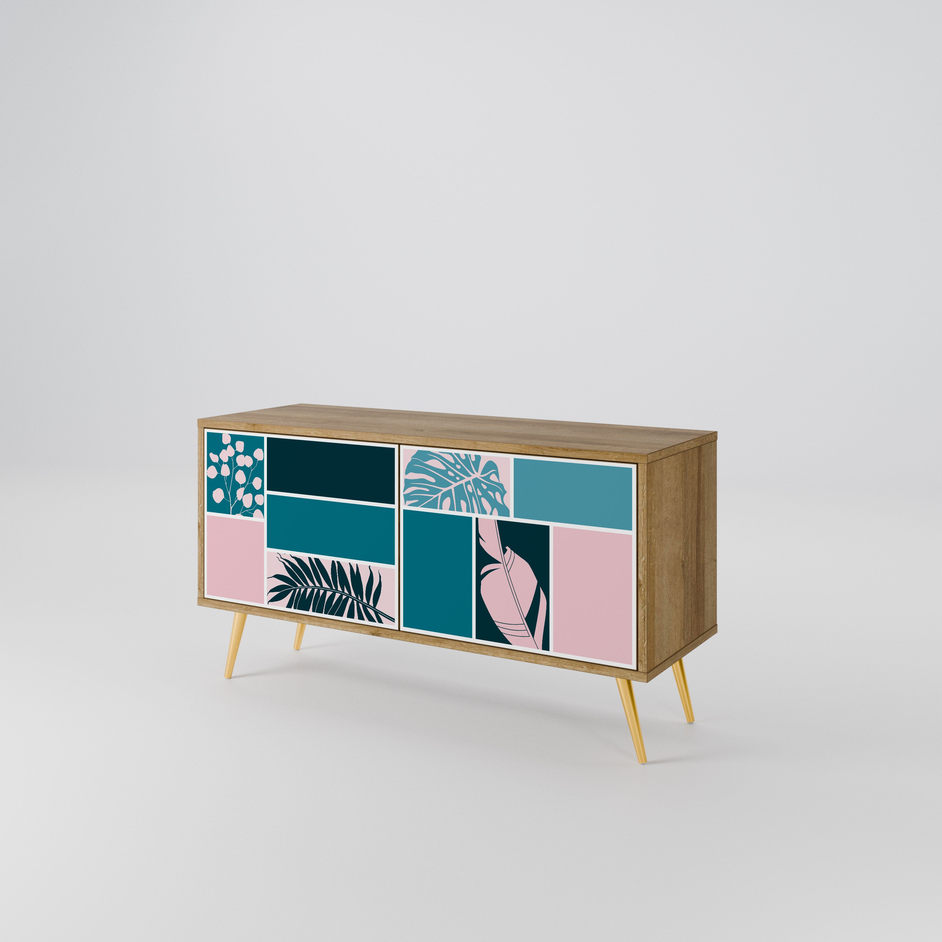 COMBINATION OF SHAPES Συμπαγές έπιπλο τηλεόρασης 2-θυρών