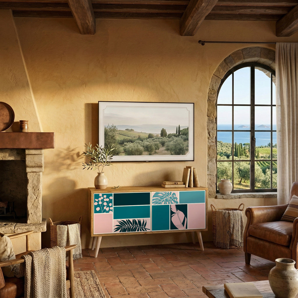 COMBINATION OF SHAPES Συμπαγές έπιπλο τηλεόρασης 2-θυρών