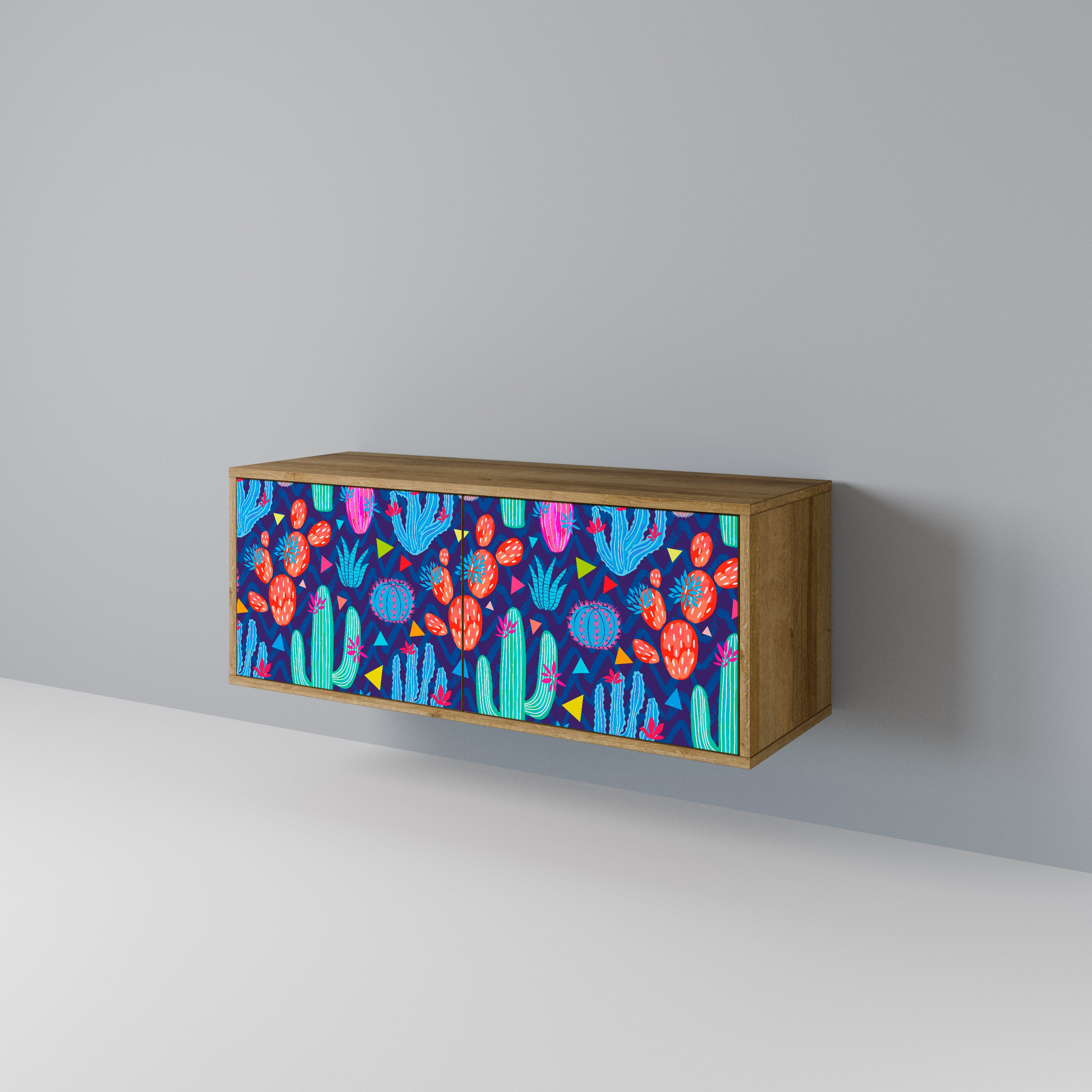 CACTUS VIBES Συμπαγές έπιπλο τηλεόρασης 2-θυρών